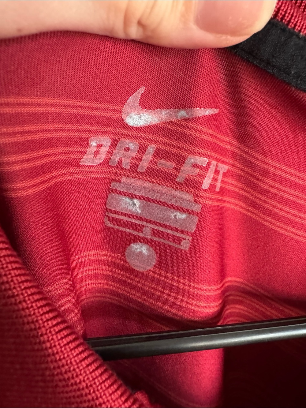 Nike Red Men's Short-Sleeve Polo with Razorback Emblem - Picture 5 of 5